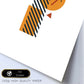 Poster de número 1. Lámina estilo Geometria con formas con imágenes del alfabeto.-Artwork-Nacnic-Nacnic Estudio SL