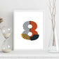 Poster de número 8. Lámina estilo Geometria con imágenes del alfabeto.-Artwork-Nacnic-Nacnic Estudio SL