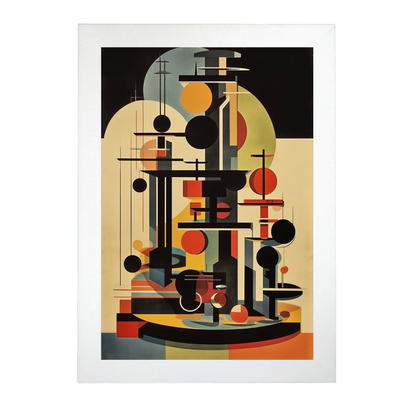 Póster Estilo Bauhaus de Objeto Vanguardista