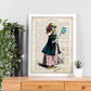 Poster de Oca Vintage. Láminas de animales con definiciones. Ilustraciones de animales con textos.-Artwork-Nacnic-Nacnic Estudio SL