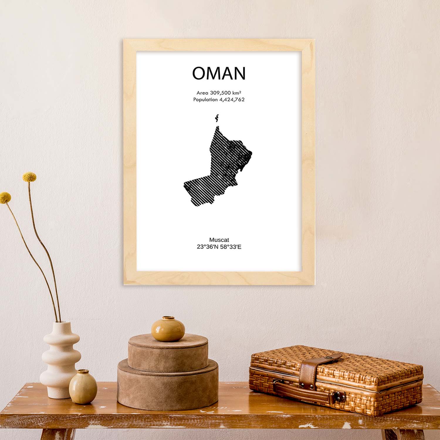 Poster de Omán. Láminas de paises y continentes del mundo.-Artwork-Nacnic-Nacnic Estudio SL