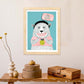 Poster de Oso celeste. Lámina de animales coloridos.-Artwork-Nacnic-Nacnic Estudio SL
