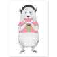 Poster de Oso comiendo sandia. Lámina de animales coloridos.-Artwork-Nacnic-A4-Sin marco-Nacnic Estudio SL