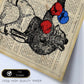 Poster de Osos boxeando. Láminas de animales con definiciones. Ilustraciones de animales con textos.-Artwork-Nacnic-Nacnic Estudio SL