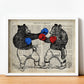 Poster de Osos boxeando. Láminas de animales con definiciones. Ilustraciones de animales con textos.-Artwork-Nacnic-Nacnic Estudio SL