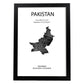 Poster de Pakistan. Láminas de paises y continentes del mundo.-Artwork-Nacnic-A3-Marco Negro-Nacnic Estudio SL