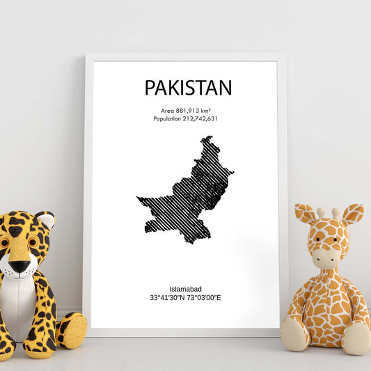 Poster de Pakistan. Láminas de paises y continentes del mundo.-Artwork-Nacnic-Nacnic Estudio SL