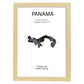 Poster de Panama. Láminas de paises y continentes del mundo.-Artwork-Nacnic-A4-Marco Madera clara-Nacnic Estudio SL