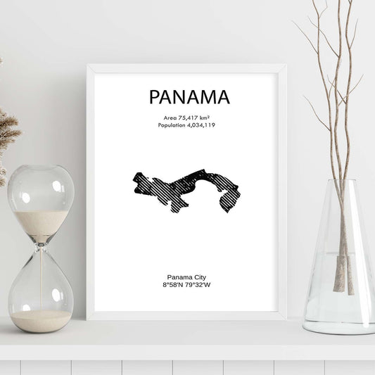 Poster de Panama. Láminas de paises y continentes del mundo.-Artwork-Nacnic-Nacnic Estudio SL