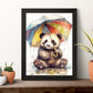 Póster de Panda Bebé con Paraguas