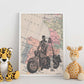 Poster de Pareja en moto en España. Láminas de mapas del mundo. Decoración con mapas e imágenes vintage.-Artwork-Nacnic-Nacnic Estudio SL