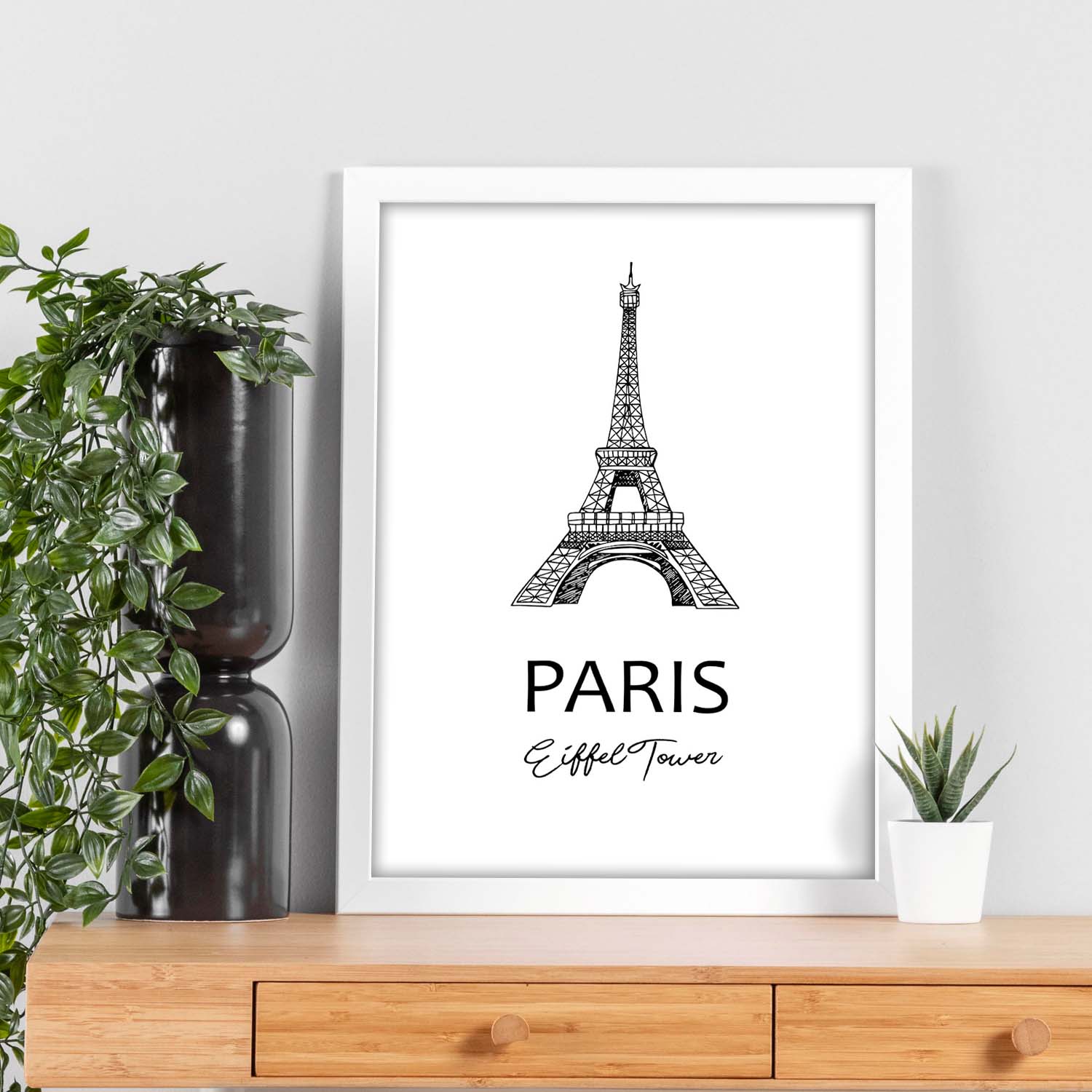 Poster de Paris - Torre Eiffel. Láminas con monumentos de ciudades.-Artwork-Nacnic-Nacnic Estudio SL