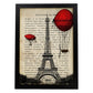 Poster de Paris. Torre Eiffel. Láminas de monumentos del mundo. Diseño de viaje y de paises.-Artwork-Nacnic-A3-Marco Negro-Nacnic Estudio SL