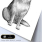 Poster de Pastor aleman blanco. Lámina decorativa de perros.-Artwork-Nacnic-Nacnic Estudio SL