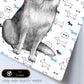 Poster de Pastor aleman estampado. Lámina decorativa de perros.-Artwork-Nacnic-Nacnic Estudio SL