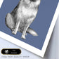Poster de Pastor Alemán. Lámina decorativa de perros.-Artwork-Nacnic-Nacnic Estudio SL