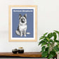 Poster de Pastor Alemán. Lámina decorativa de perros.-Artwork-Nacnic-Nacnic Estudio SL