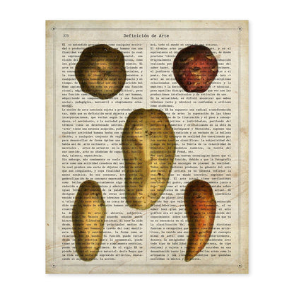 Poster de Patatas y boniatos. Láminas de frutas y verduras con definiciones. Ilustraciones de alimentacion vegetariana.-Artwork-Nacnic-A4-Sin marco-Nacnic Estudio SL