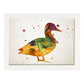 Poster de Pato estilo acuarela. Láminas de animales con estilo acuarela-Artwork-Nacnic-A3-Marco Blanco-Nacnic Estudio SL