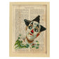 Poster de payasos. Lámina Jonas Clown con imágenes de payasos y circos. Láminas del circo para pequeños.-Artwork-Nacnic-A4-Marco Madera clara-Nacnic Estudio SL
