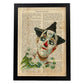 Poster de payasos. Lámina Jonas Clown con imágenes de payasos y circos. Láminas del circo para pequeños.-Artwork-Nacnic-A4-Marco Negro-Nacnic Estudio SL