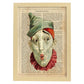 Poster de payasos. Lámina Luigi Clown con imágenes de payasos y circos. Láminas del circo para pequeños.-Artwork-Nacnic-A4-Marco Madera clara-Nacnic Estudio SL