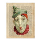 Poster de payasos. Lámina Luigi Clown con imágenes de payasos y circos. Láminas del circo para pequeños.-Artwork-Nacnic-A4-Sin marco-Nacnic Estudio SL