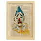 Poster de payasos. Lámina Paul Clown con imágenes de payasos y circos. Láminas del circo para pequeños.-Artwork-Nacnic-A4-Marco Madera clara-Nacnic Estudio SL