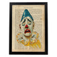 Poster de payasos. Lámina Paul Clown con imágenes de payasos y circos. Láminas del circo para pequeños.-Artwork-Nacnic-A4-Marco Negro-Nacnic Estudio SL