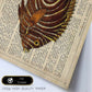 Poster de peces marinos. Lámina de Pez mariposa con definicion. Diseño de peces marinos con definiciones.-Artwork-Nacnic-Nacnic Estudio SL