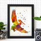Poster de Pelícano estilo acuarela. Láminas de animales con estilo acuarela-Artwork-Nacnic-Nacnic Estudio SL