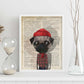 Poster de Perro camisa leñador. Láminas de animales con definiciones. Ilustraciones de animales con textos.-Artwork-Nacnic-Nacnic Estudio SL