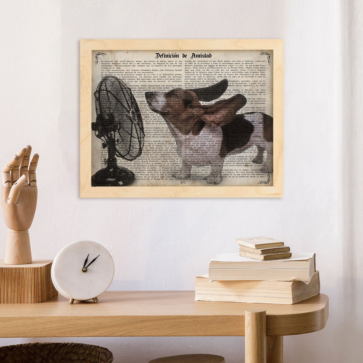Poster de Perro con ventilador. Láminas de animales con definiciones. Ilustraciones de animales con textos.-Artwork-Nacnic-Nacnic Estudio SL