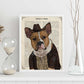 Poster de Perro cowboy. Láminas de animales con definiciones. Ilustraciones de animales con textos.-Artwork-Nacnic-Nacnic Estudio SL