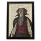 Poster de Perro dracula. Láminas de animales con definiciones. Ilustraciones de animales con textos.-Artwork-Nacnic-A3-Marco Negro-Nacnic Estudio SL