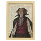 Poster de Perro dracula. Láminas de animales con definiciones. Ilustraciones de animales con textos.-Artwork-Nacnic-A4-Marco Madera clara-Nacnic Estudio SL