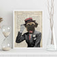 Poster de Perro Fred Astaire. Láminas de animales con definiciones. Ilustraciones de animales con textos.-Artwork-Nacnic-Nacnic Estudio SL