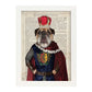 Poster de Perro Rey. Láminas de animales con definiciones. Ilustraciones de animales con textos.-Artwork-Nacnic-A3-Marco Blanco-Nacnic Estudio SL