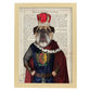 Poster de Perro Rey. Láminas de animales con definiciones. Ilustraciones de animales con textos.-Artwork-Nacnic-A3-Marco Madera clara-Nacnic Estudio SL