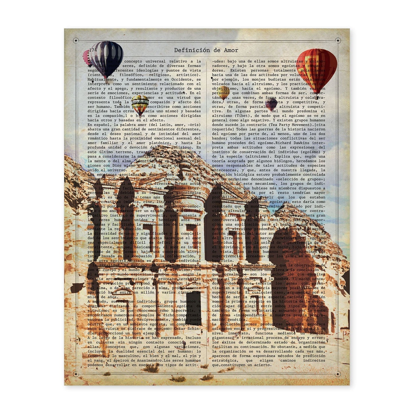 Poster de Petra Jordania. Láminas e ilustraciones de ciudades del mundo y monumentos famosos.-Artwork-Nacnic-A4-Sin marco-Nacnic Estudio SL
