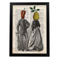 Poster de Pimiento y Membrillo. Láminas de frutas y verduras con definiciones. Ilustraciones de alimentacion vegetariana.-Artwork-Nacnic-A3-Marco Negro-Nacnic Estudio SL