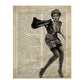 Poster de Pin up pistolera. Láminas con diseño Pin-Up para decoración de hogar. Regalo para chica pin-up.-Artwork-Nacnic-A4-Sin marco-Nacnic Estudio SL
