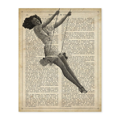 Poster de Pin up trapecista. Láminas con diseño Pin-Up para decoración de hogar. Regalo para chica pin-up.-Artwork-Nacnic-A4-Sin marco-Nacnic Estudio SL