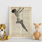 Poster de Pin up trapecista. Láminas con diseño Pin-Up para decoración de hogar. Regalo para chica pin-up.-Artwork-Nacnic-Nacnic Estudio SL