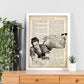 Poster de Pin up y el espejo. Láminas con diseño Pin-Up para decoración de hogar. Regalo para chica pin-up.-Artwork-Nacnic-Nacnic Estudio SL