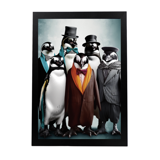 Póster de Pingüinos de Moda