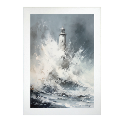 Póster de Pintura Abstracta al Óleo