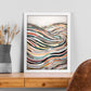 Póster Abstracto de Líneas Curvas Wu Guanzho