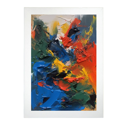 Póster de Pintura Abstracta Energética