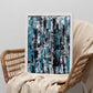 Lámina de pintura expresionista abstracta letra E